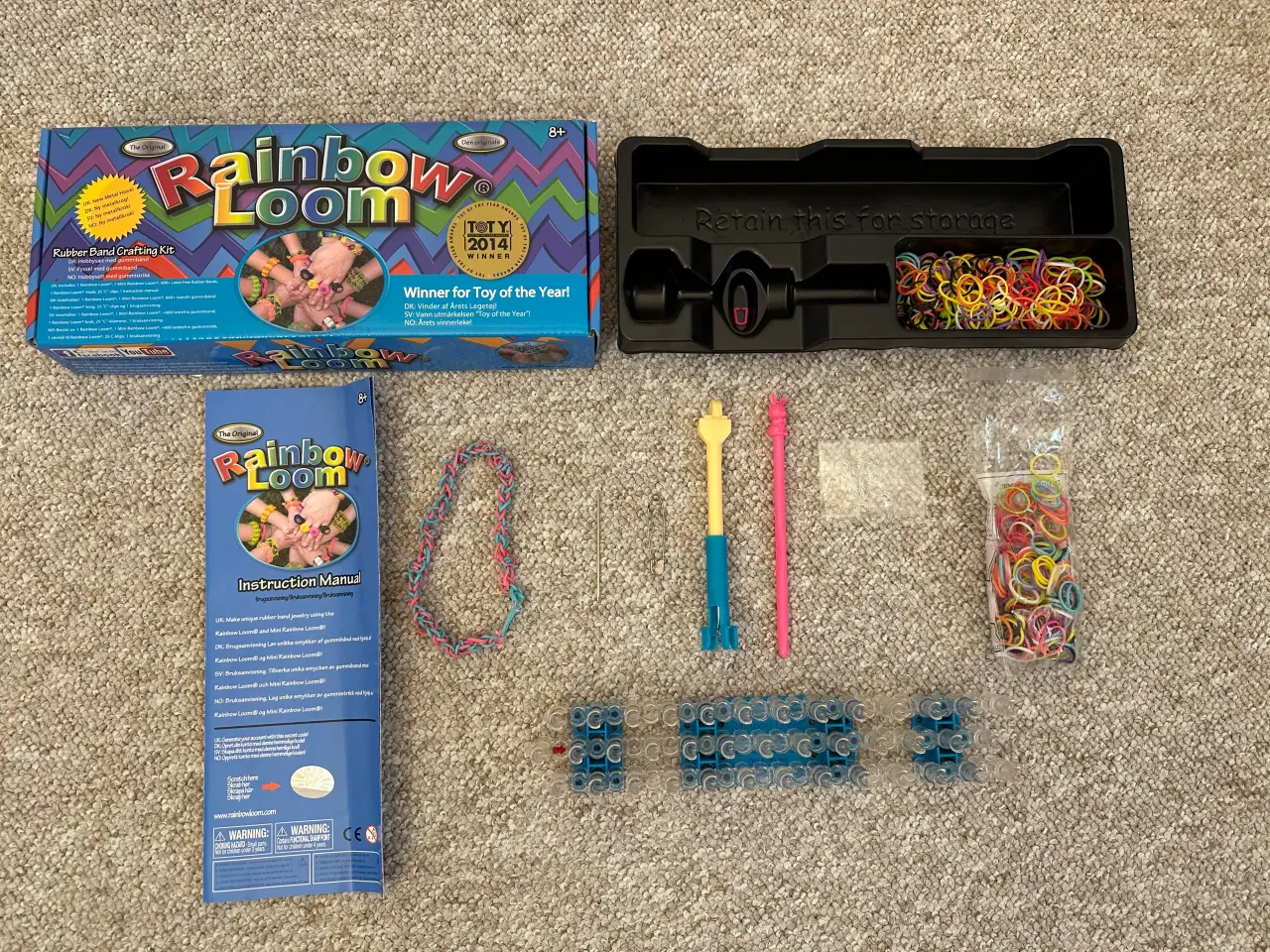 Billede 1 - Rainbow Loom elastikker.