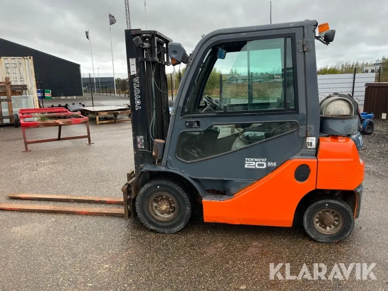 Billede 5 - Gaffeltruck Toyota 02-8FGF20 lange gafler