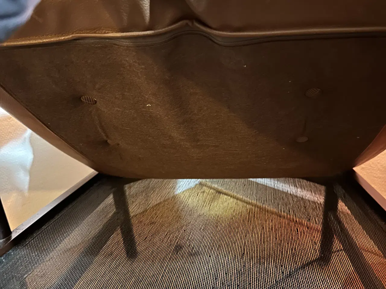 Billede 4 - Vintage lænestol i brun læder