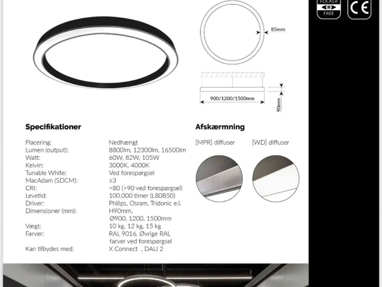 Billede 8 - Loftslamper X Light Saturn 900 XC 10 styk