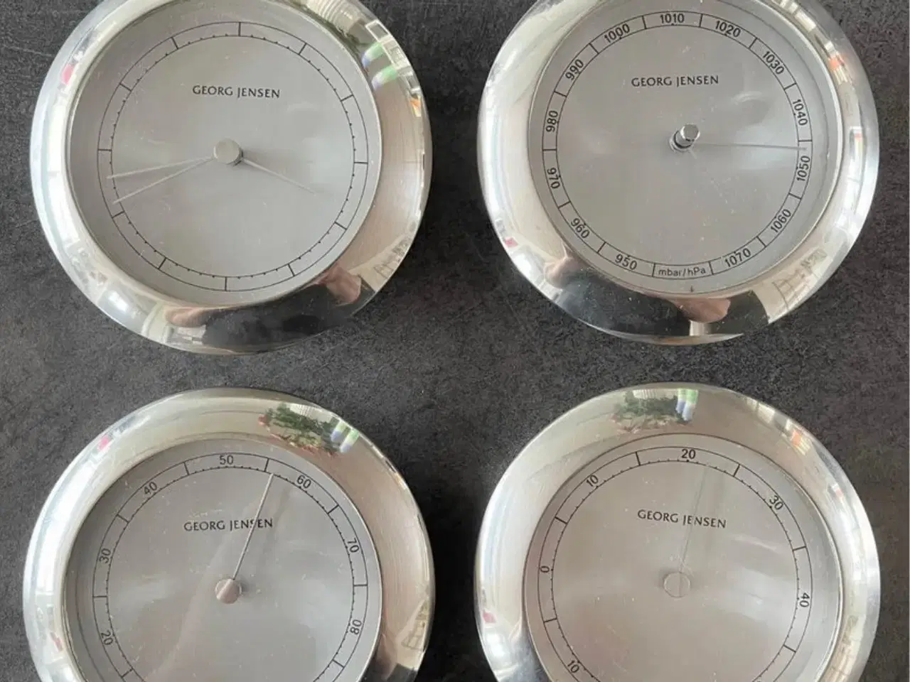 Billede 1 - Georg Jensen ur, termometer, barometer, hygrometer