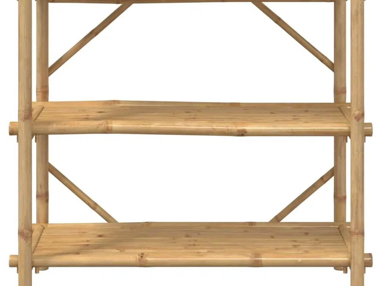 Billede 4 - Reol med 3 hylder 100x40x90 cm bambus