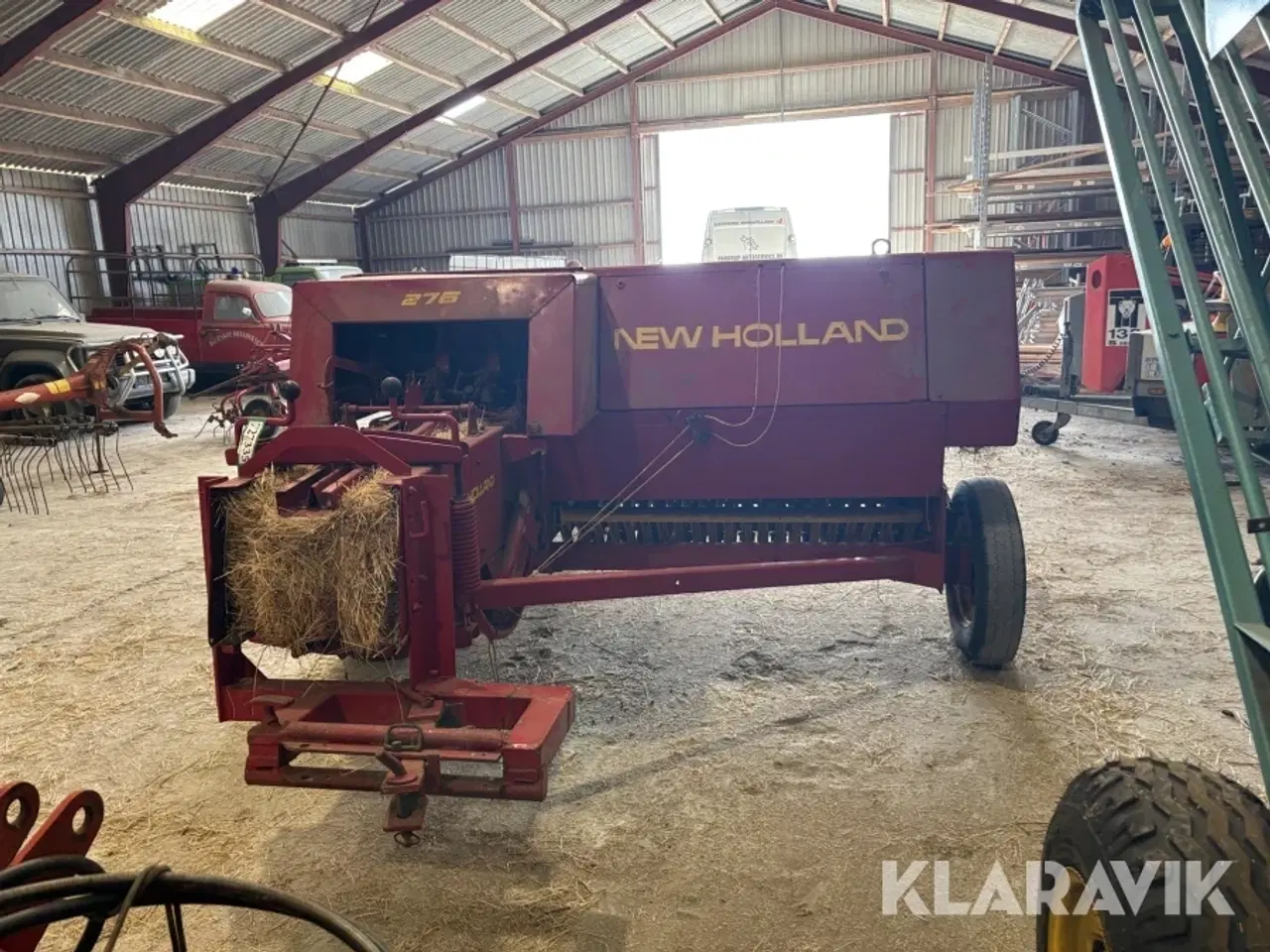 Billede 6 - Ballepresser og vogn New Holland 276