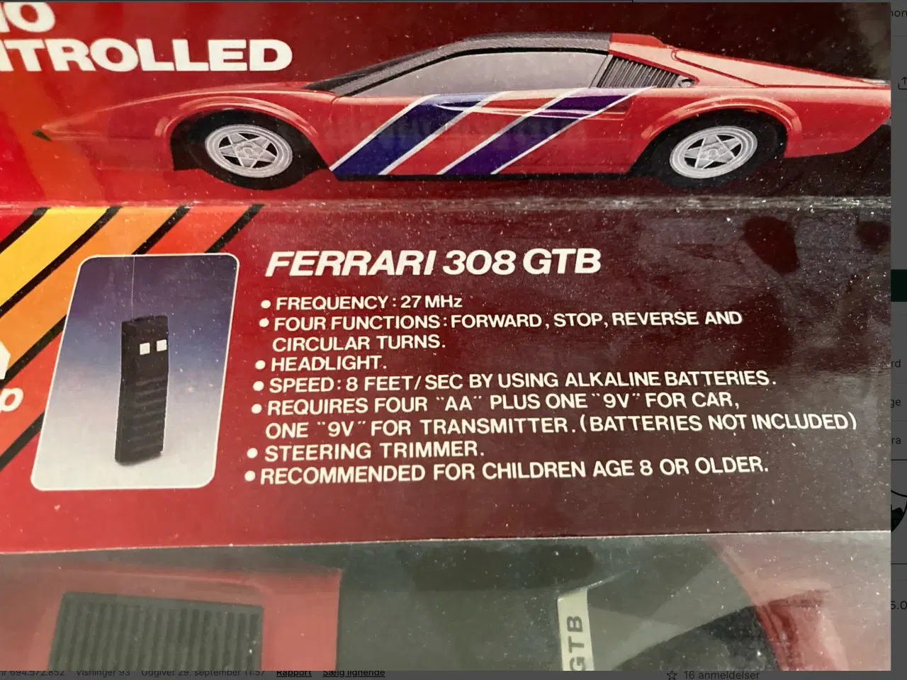 Billede 2 - Ny tilstand, Sælger en 1/18-skala Ferrari