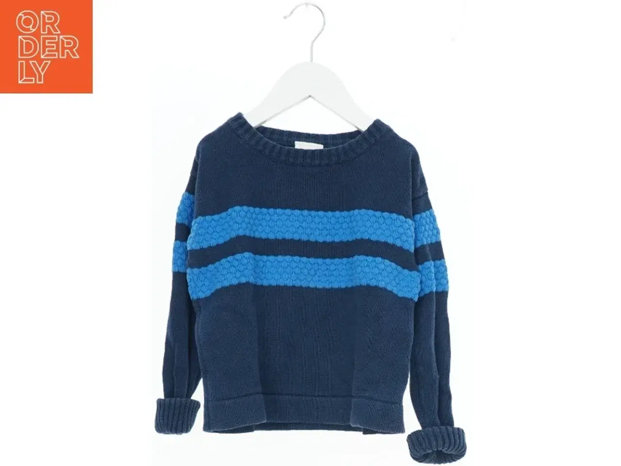 Billede 1 - Blå stribet trøje fra ForKids (str. 110)