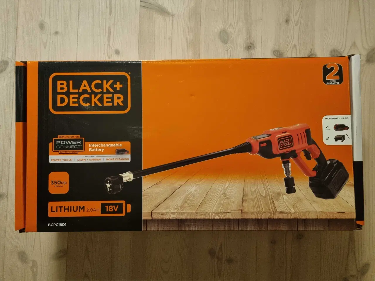 Billede 1 - Black+Decker højtryksrenser (Ny. Inkl. batteri)