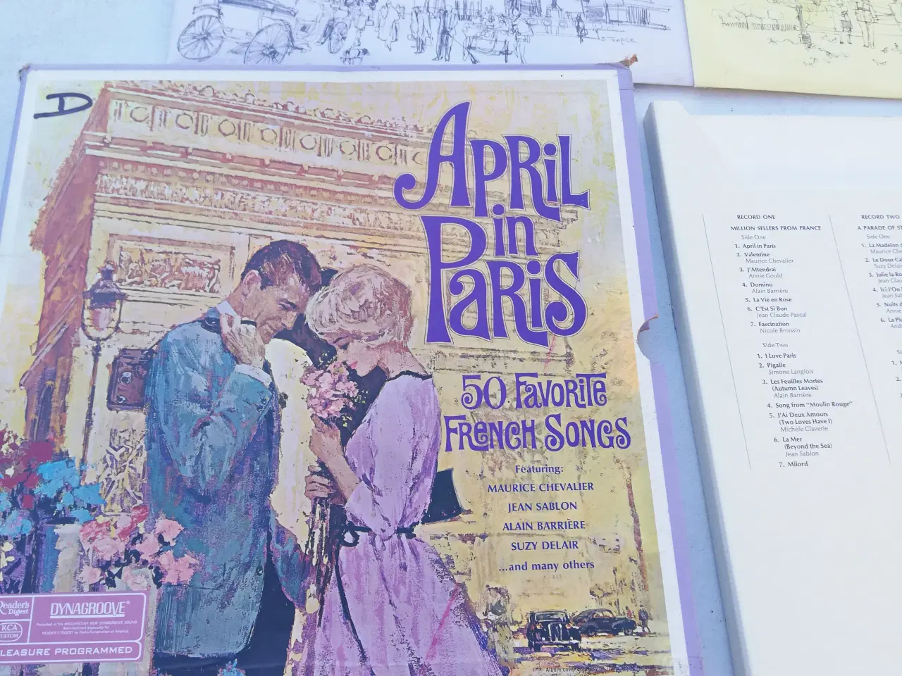 Billede 1 - April in Paris vinyl 50 favorite French songs 