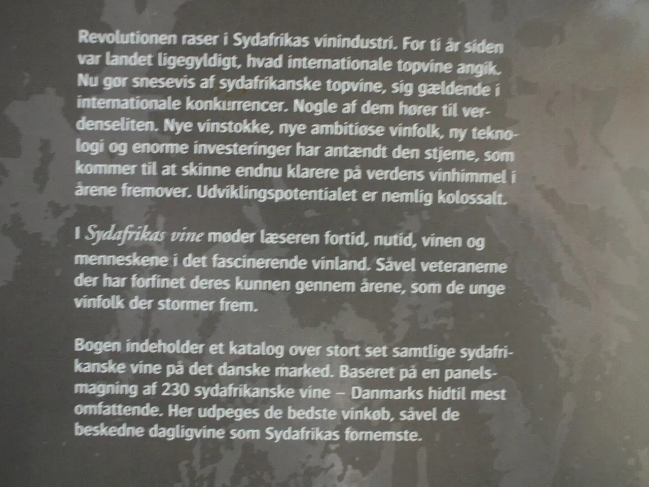 Billede 3 - sydafrikas vine, af ole troelsø, emne: mad og vin