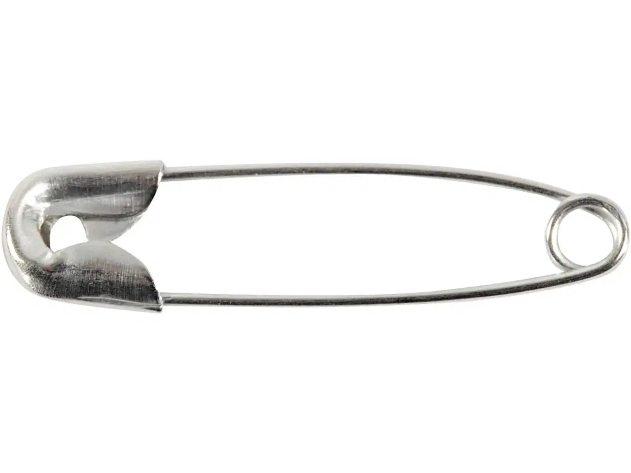 Billede 1 - Sikkerhedsnåle 22 mm, 100 stk. i sølv - Holdbare og stærke