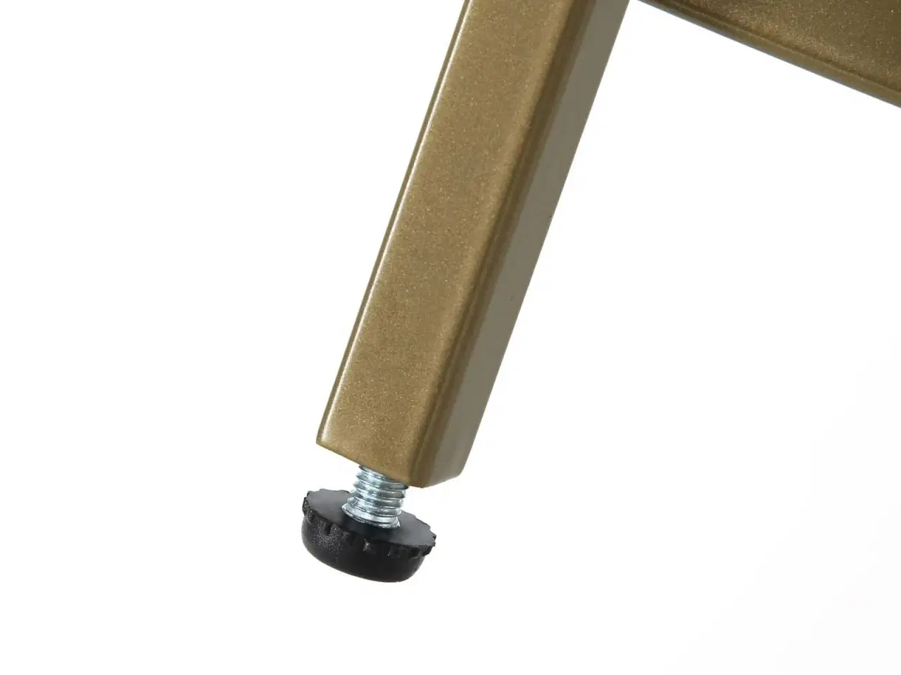 Billede 6 - Sidebord rundt hærdet glas og gylden metalramme, lille sofabord/natbord, guld LGT20G (Ø 50 × H 55 cm)