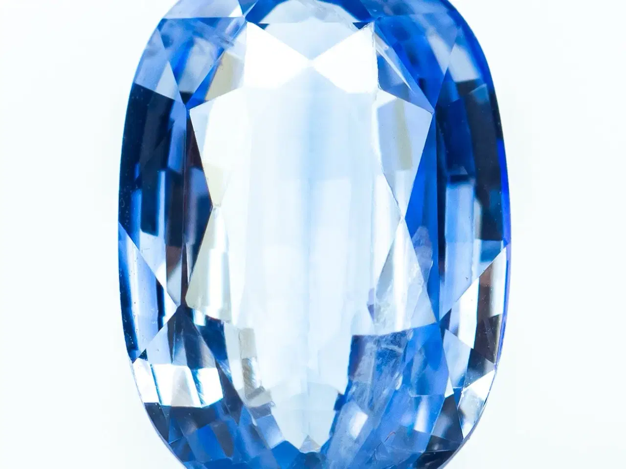 Billede 1 - Safir - 3.05 ct(lyseblå)