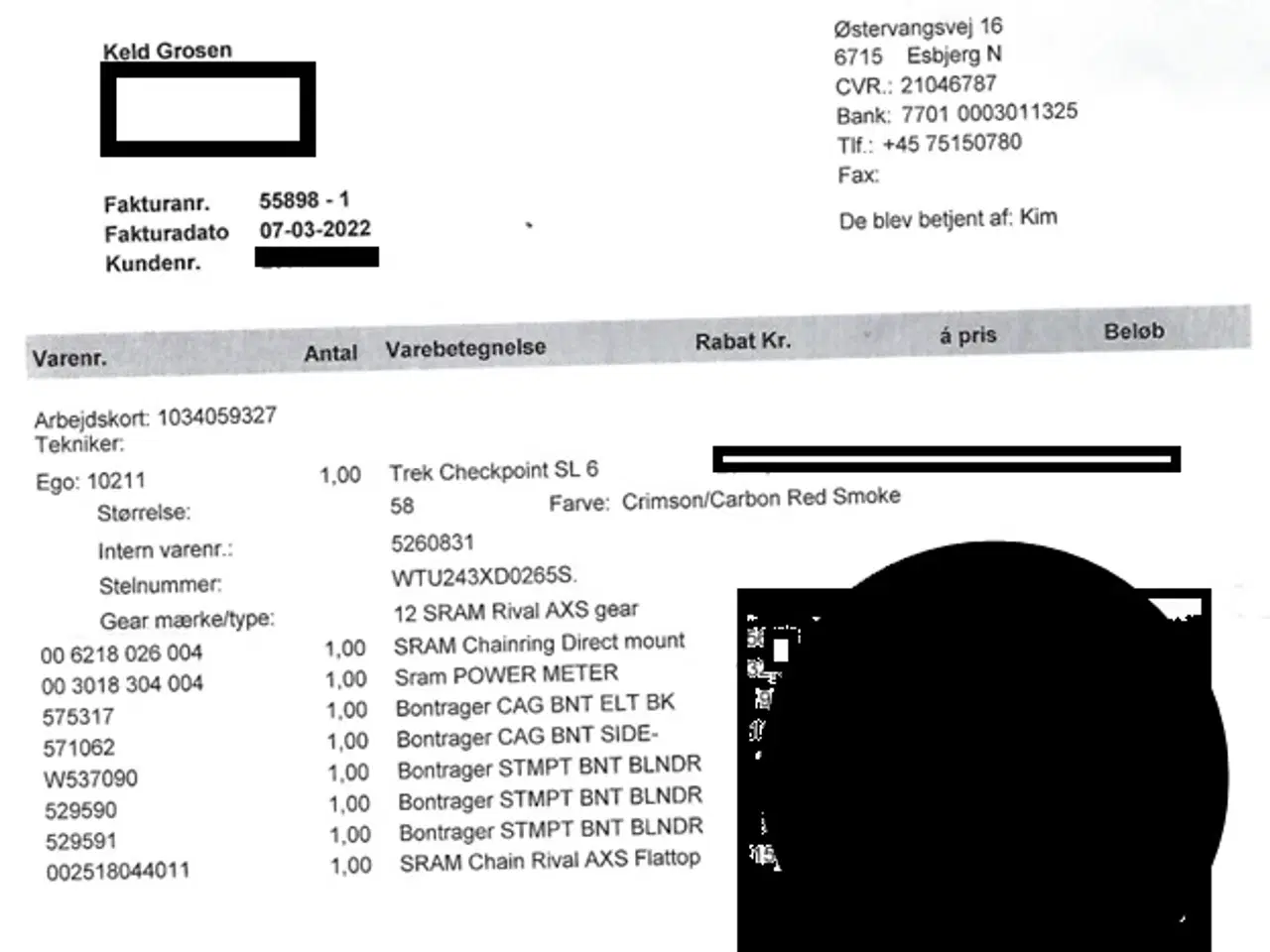 Billede 1 - TREK Checkpoint SL 6 eTap  58  