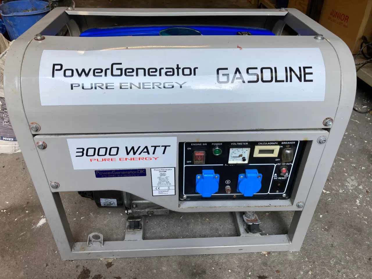 Billede 1 - Benzindreven generator, 3.000 Watt