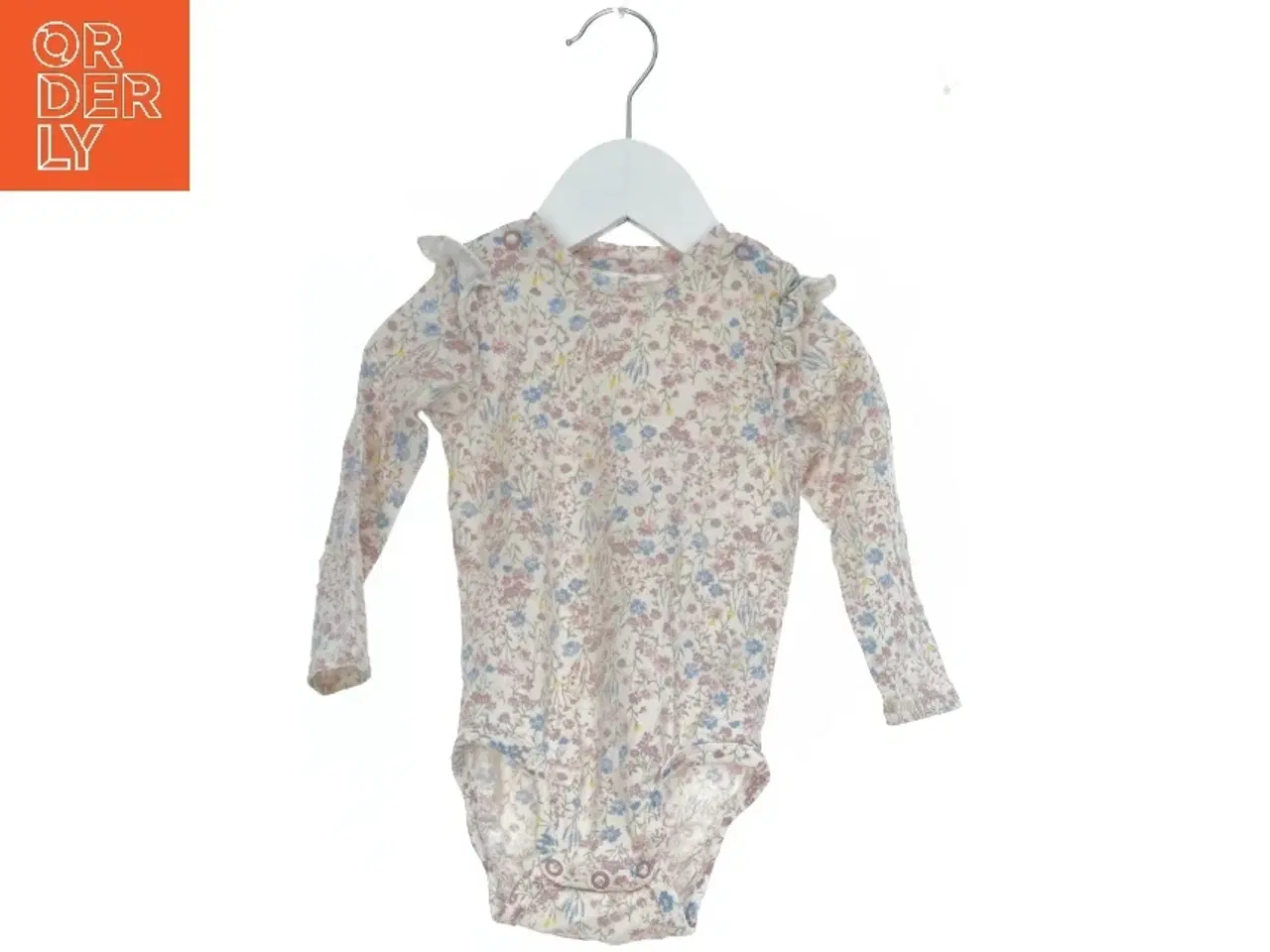 Billede 1 - Blomstret bodystocking med lange ærmer fra H&M (str. 74)