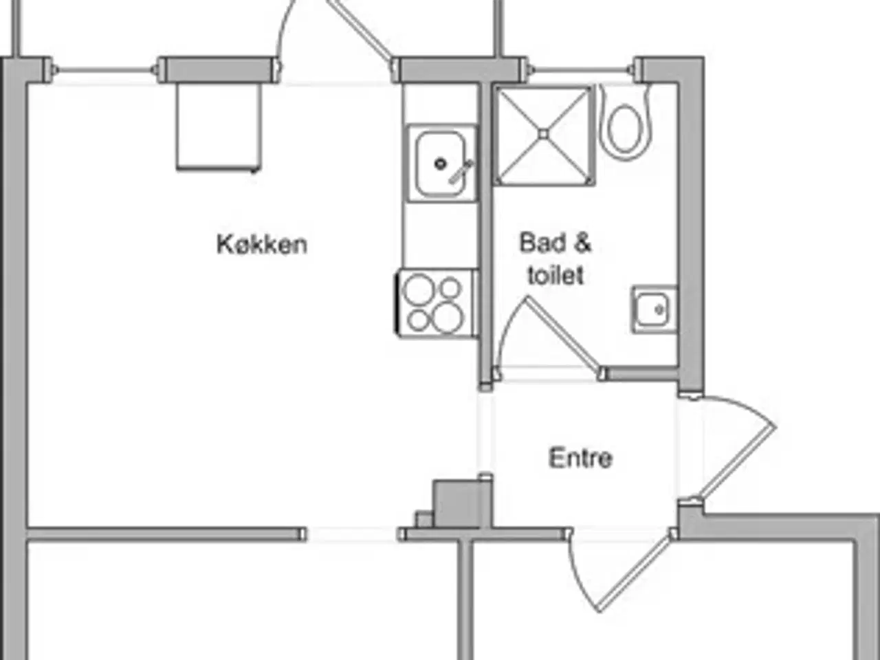 Billede 1 - 3 værelses, Vestergade, Svendborg, Fyn