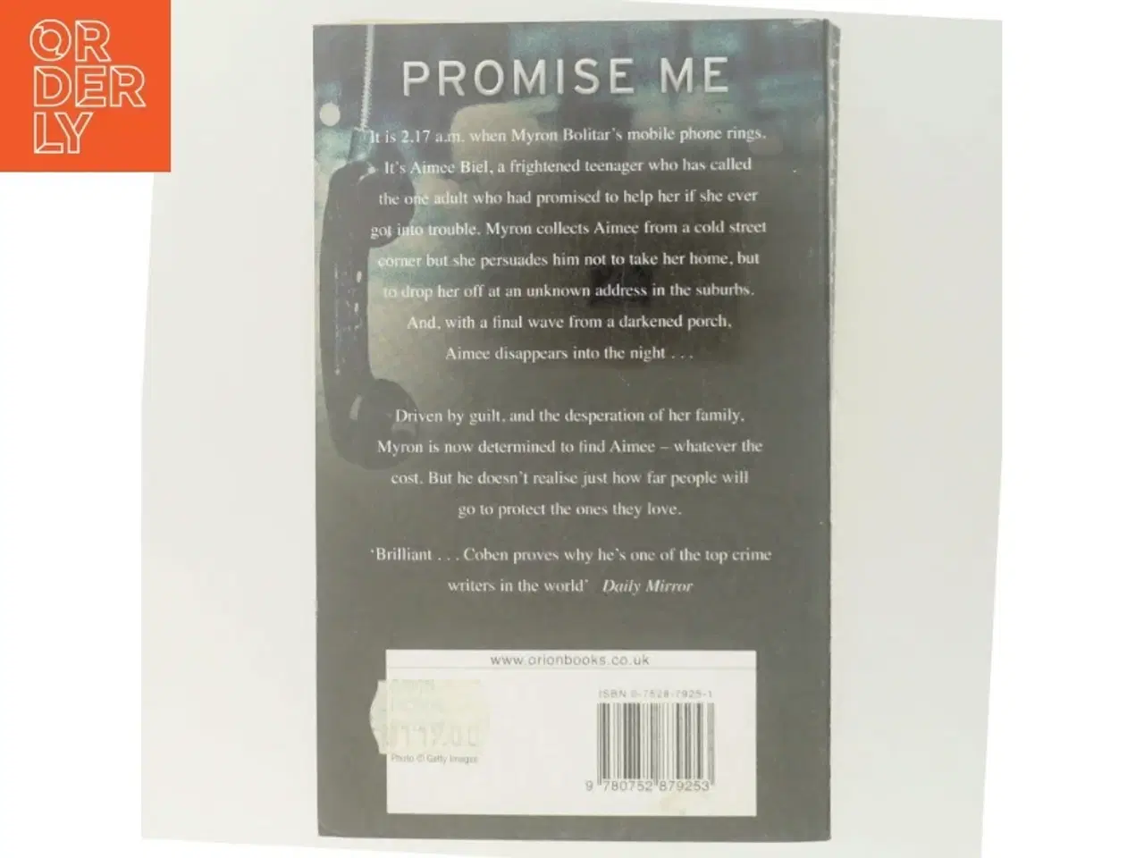 Billede 3 - Promise me af Harlan Coben (Bog)
