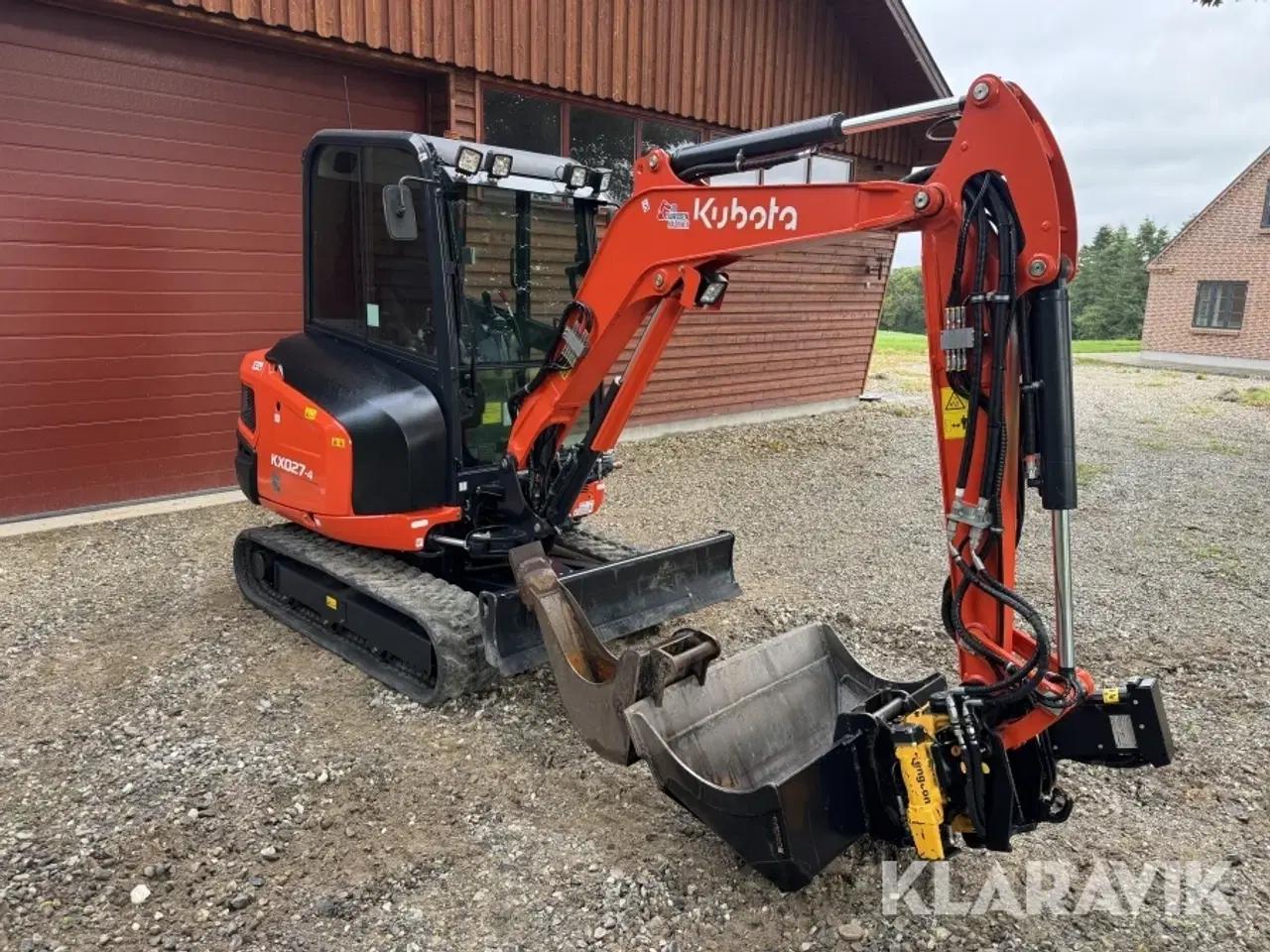 Billede 3 - Minigraver Kubota KX027-4 med rotortilt