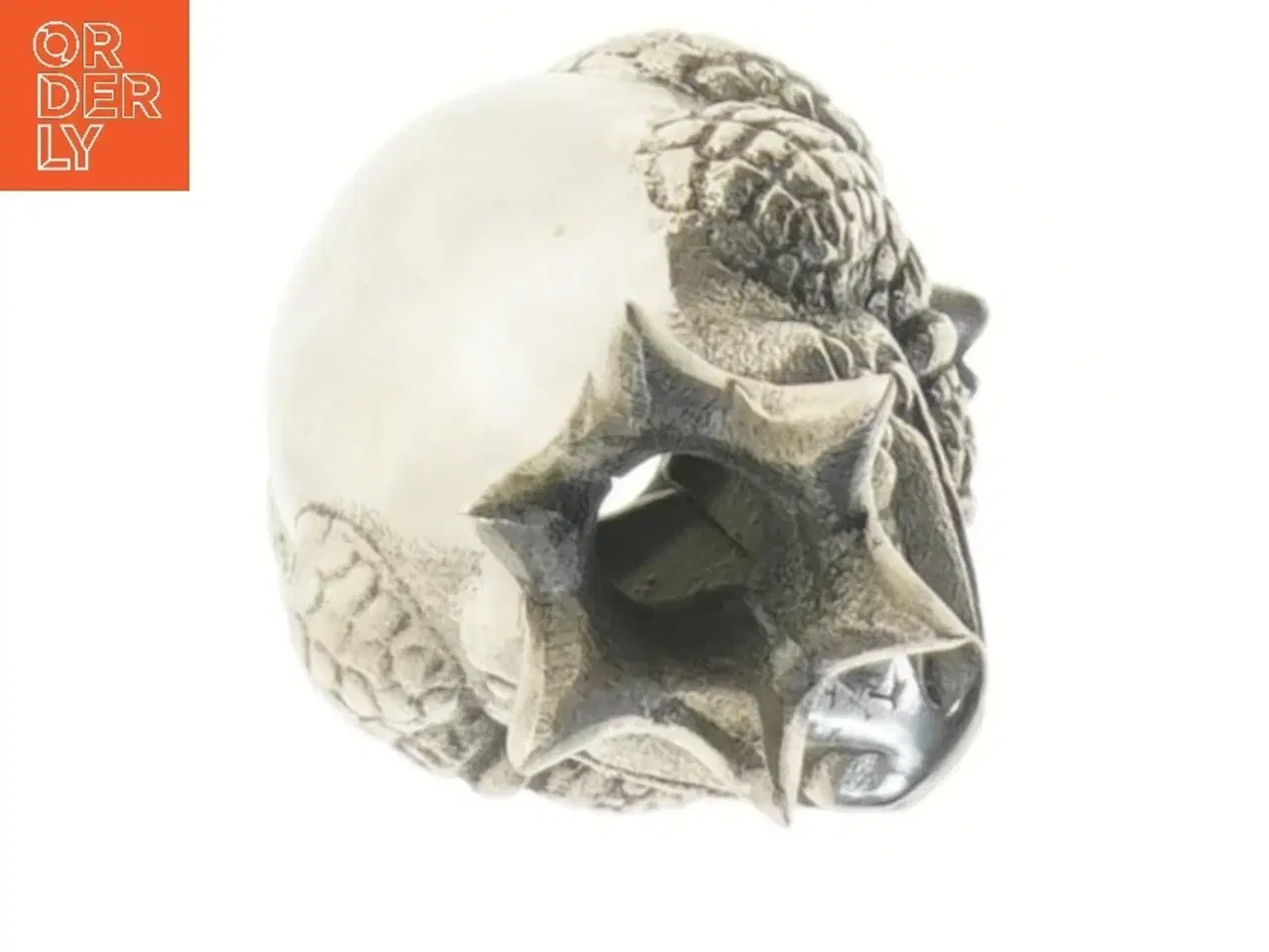 Billede 3 - Kronet frø figur (str. 14 cm)