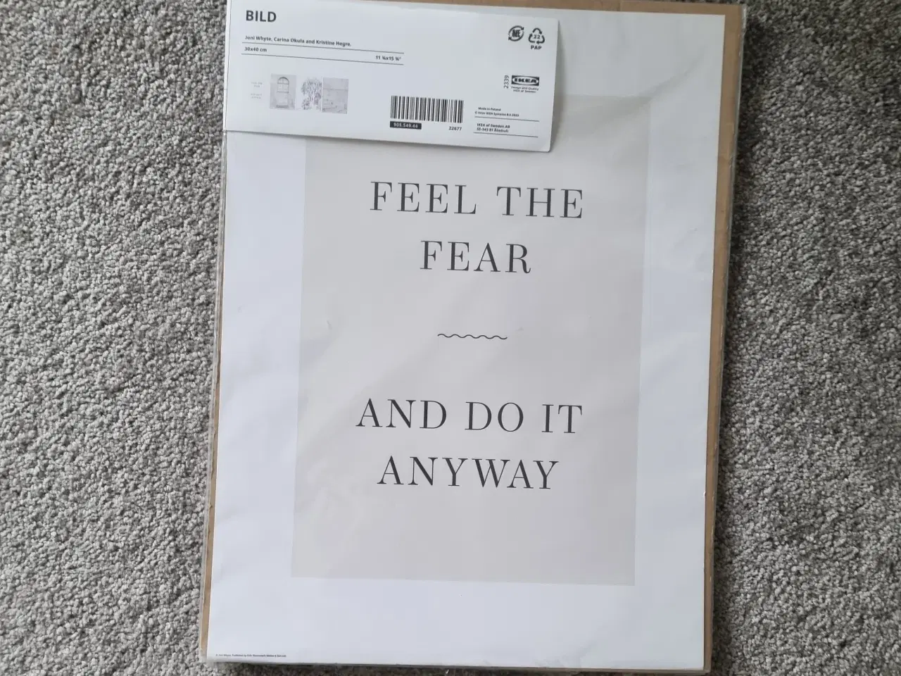 Billede 3 -  Ikea sort Ribba ramme inklusive 5 plakater 