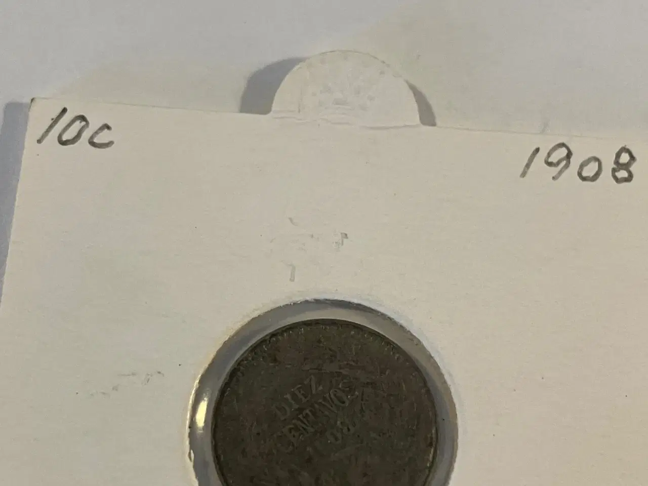 Billede 1 - 10 Centavos 1908 Chile