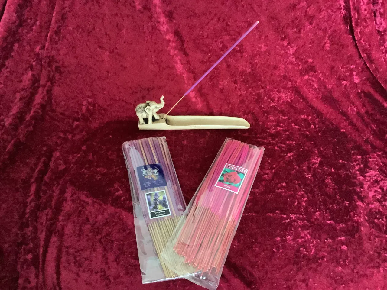 Billede 1 - Dekorativ røgelsesholder med en elefant figur