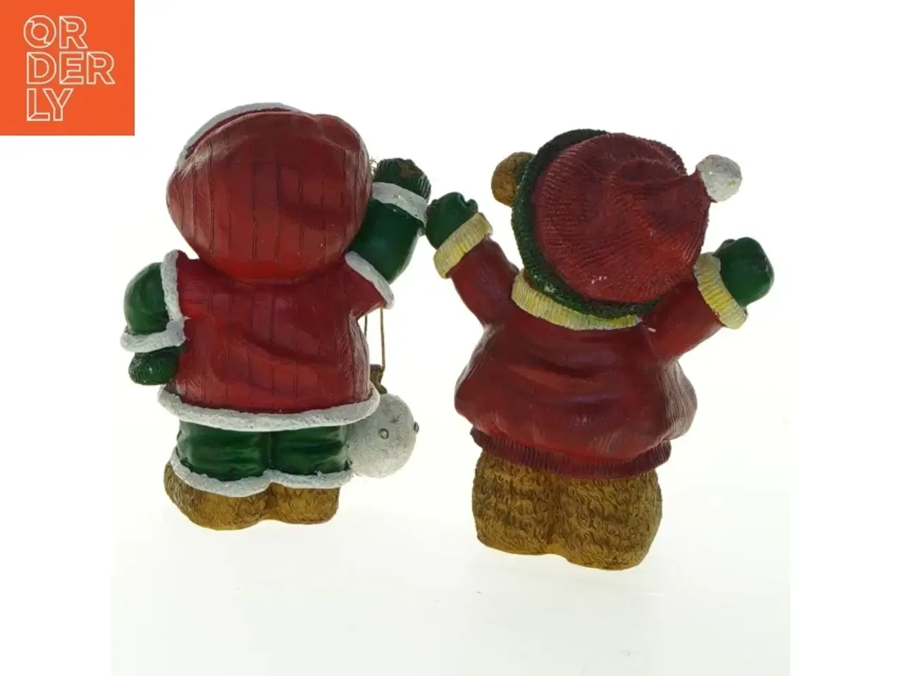 Billede 2 - To julebjørns figurer (str. 13x10,5 cm)