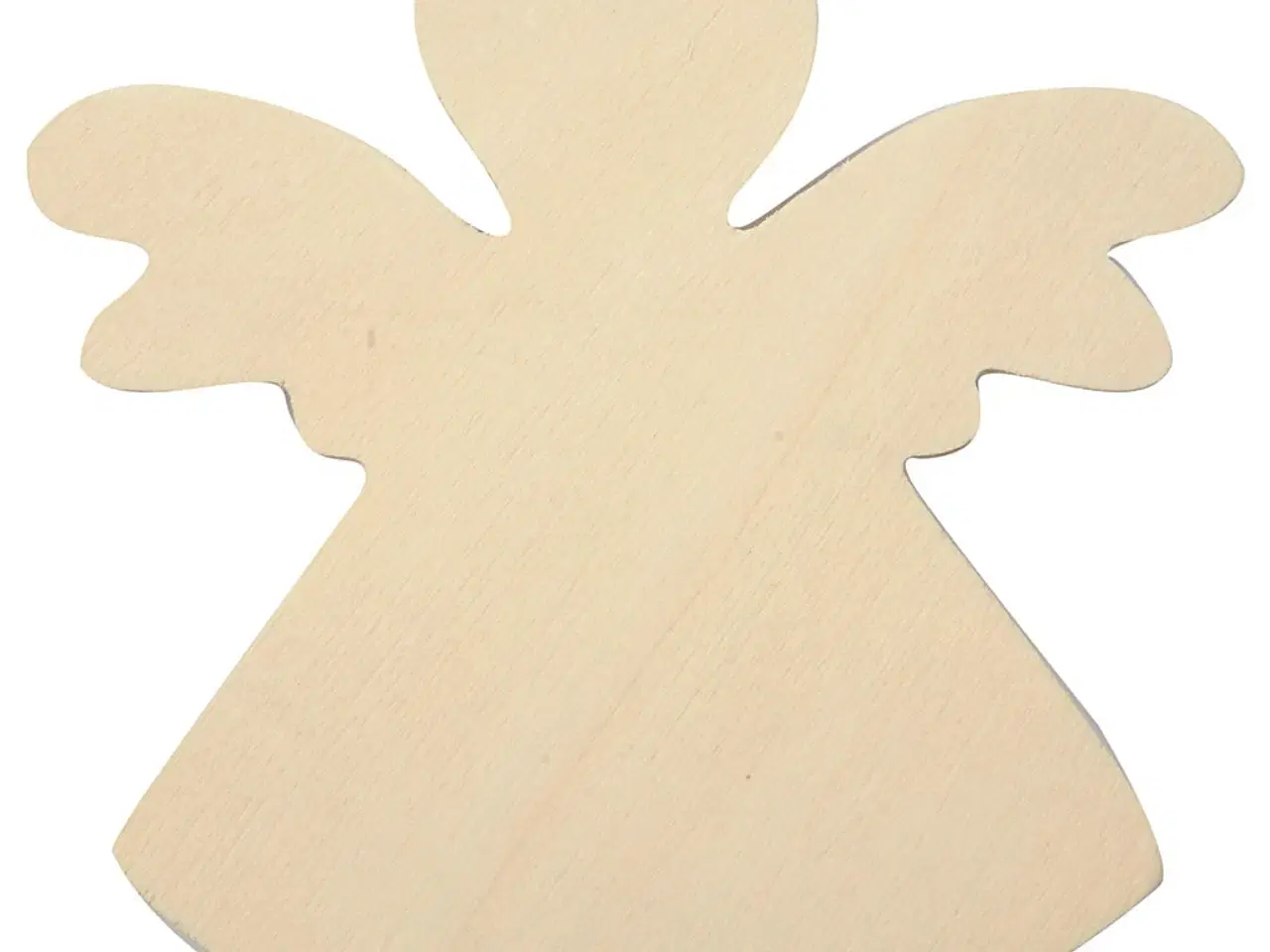 Billede 1 - Flade Træengle - 6 stk. 12x11 cm til Dekoration