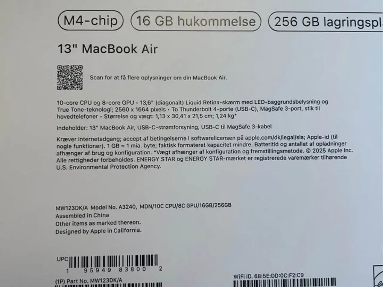 Billede 3 - Macbook Air 13" M4