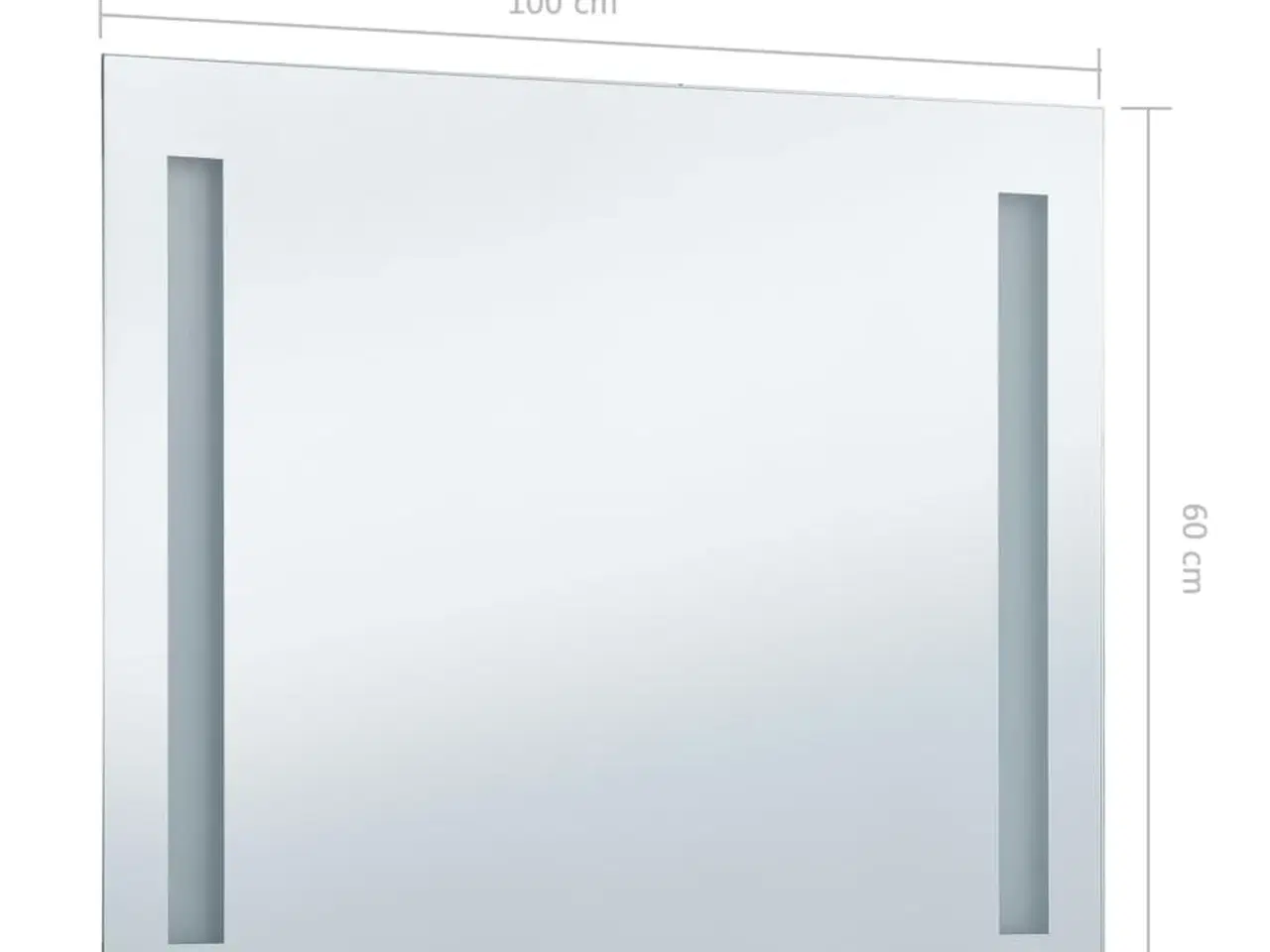 Billede 7 - LED-vægspejl til badeværelset 100x60 cm