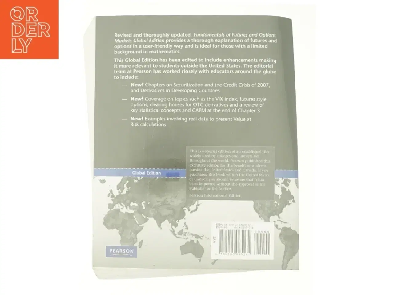 Billede 2 - Fundamentals of Futures and Options Market : Global Edition 7 af John C. Hull (Bog)