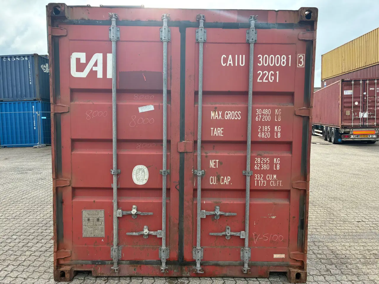 Billede 1 - 20 fods Container- ID: CAIU 300081-3
