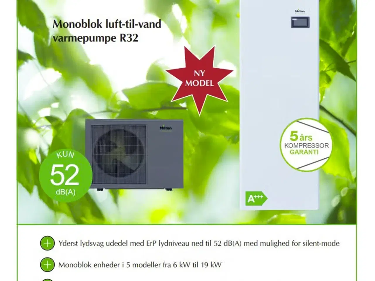 Billede 3 - Varmepumpe, Milton 9 KW + indedel