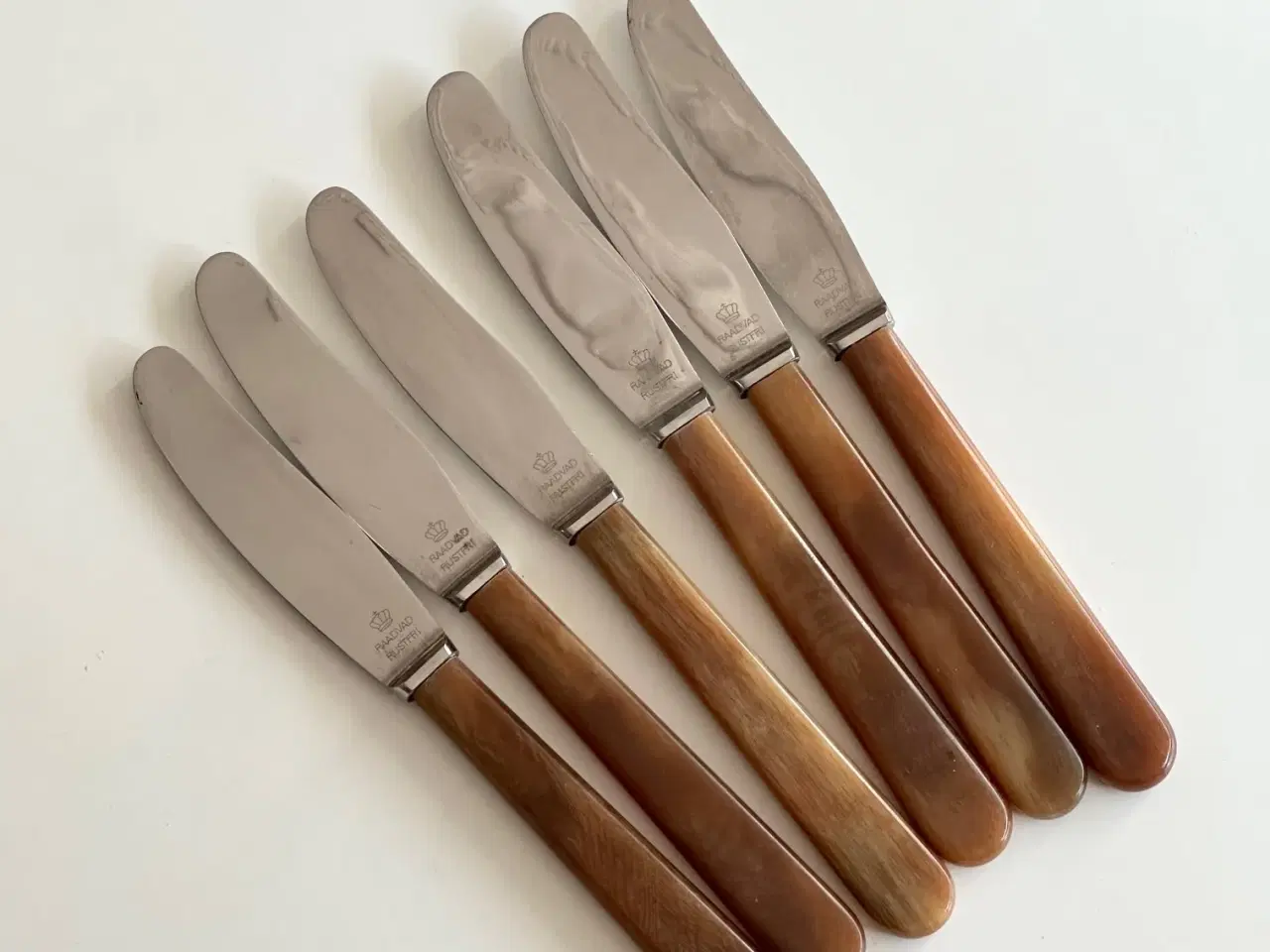 Billede 3 - Middagsknive m benskaft, Raadvad, 6 stk samlet