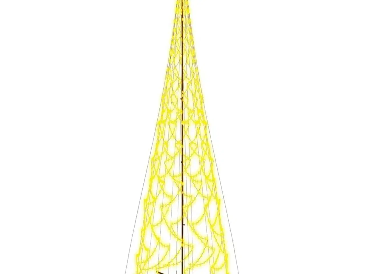 Billede 2 - Kegleformet juletræ 230x800 cm 3000 LED'er varmt hvidt lys