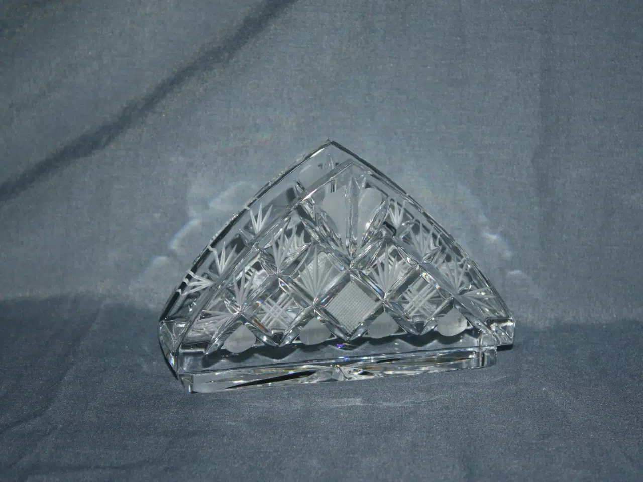 Billede 1 - Servietholder i glas Bohemia