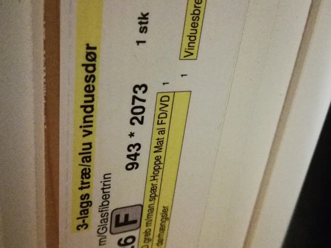 Billede 4 - FLOT NY 3-LAGS SORT TERRASSEDØR 94,3x207,3, 5.500