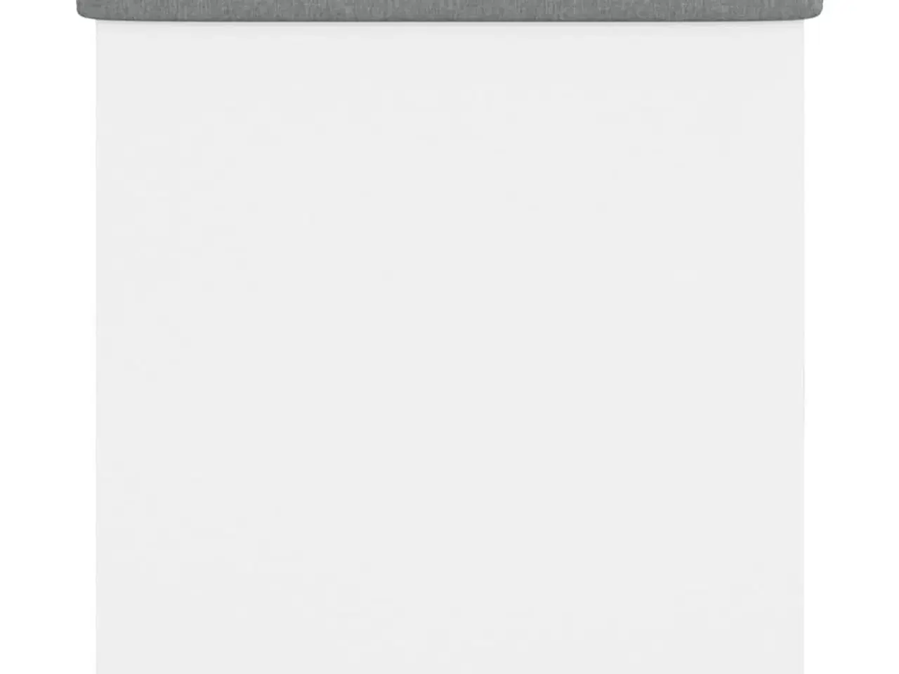 Billede 6 - Opbevaringsbænk hvid 102x42x45 cm konstrueret træ