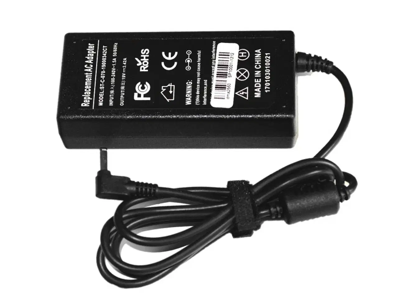 Billede 1 - Asus 65W 19V 3.42A strømforsyning med 4.0mm x 1.35mm stik - Kompatibel