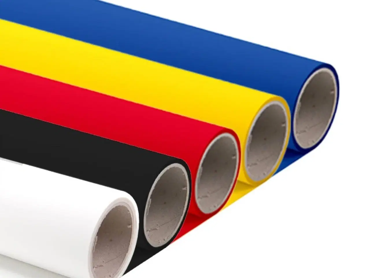 Billede 1 - Hotmark Startpakke - Sort, Hvid, Rød, Blå, Gul 50cm * 5m