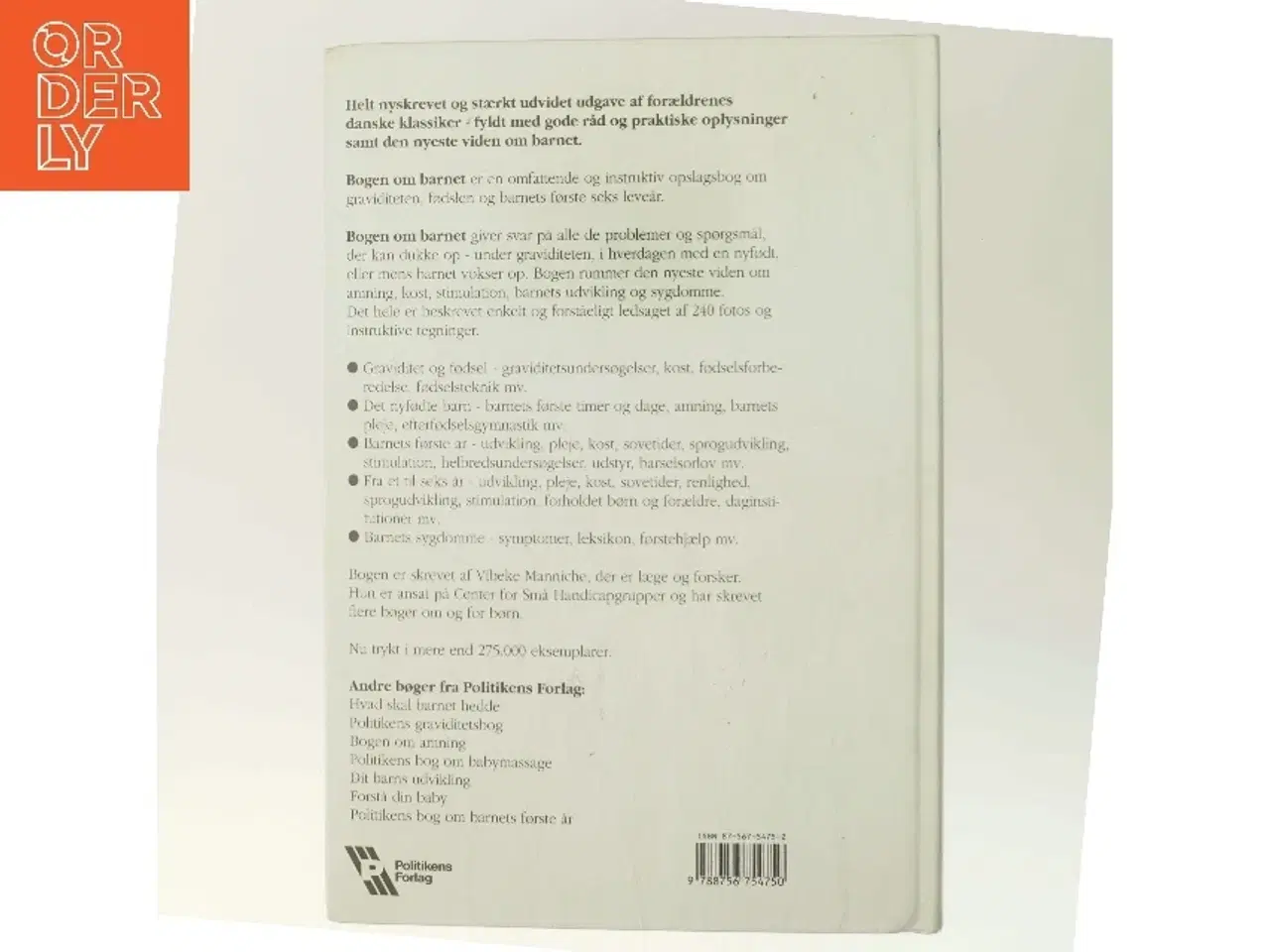 Billede 3 - Bogen om barnet af Vibeke Manniche (Bog)