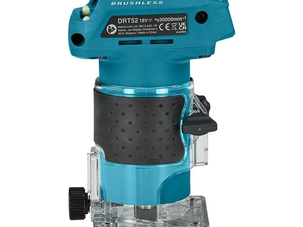 Billede 2 - Overfræser batteridrevet Makita DRT52Z – blå/sort