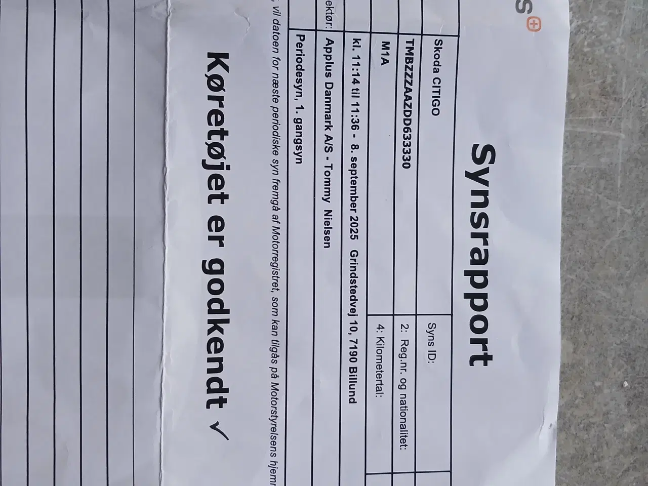 Billede 9 - Synet Skoda Citi Go 1,0 benzin