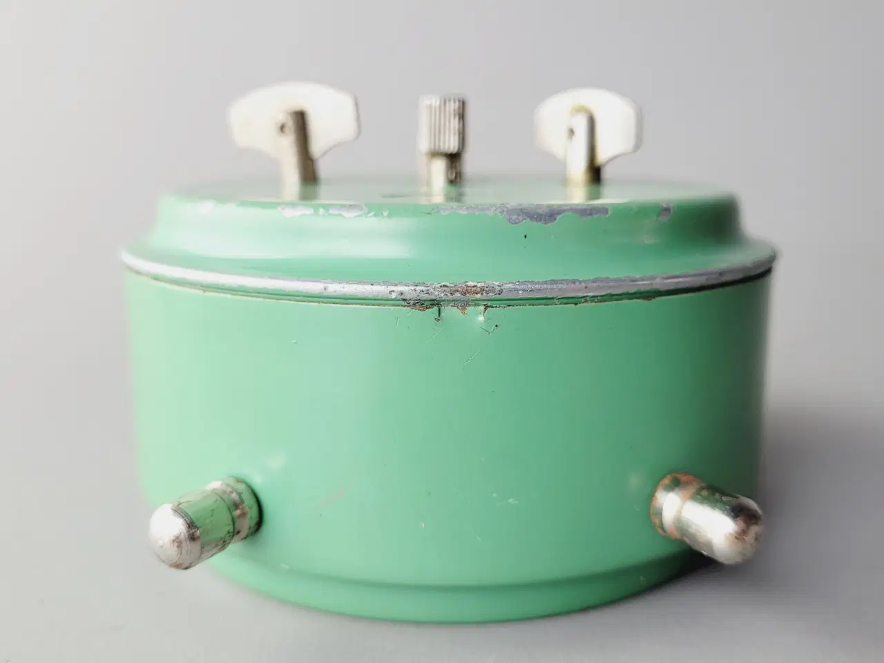 Billede 7 - ⭐️· ⏰ Vintage Magna Watch Vækkeur i Turkisgrøn