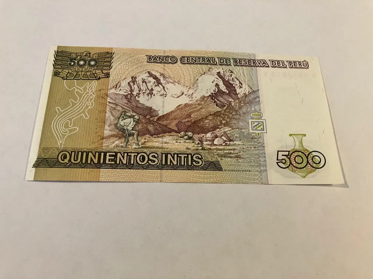 Billede 2 - 500 Intis Peru 1987