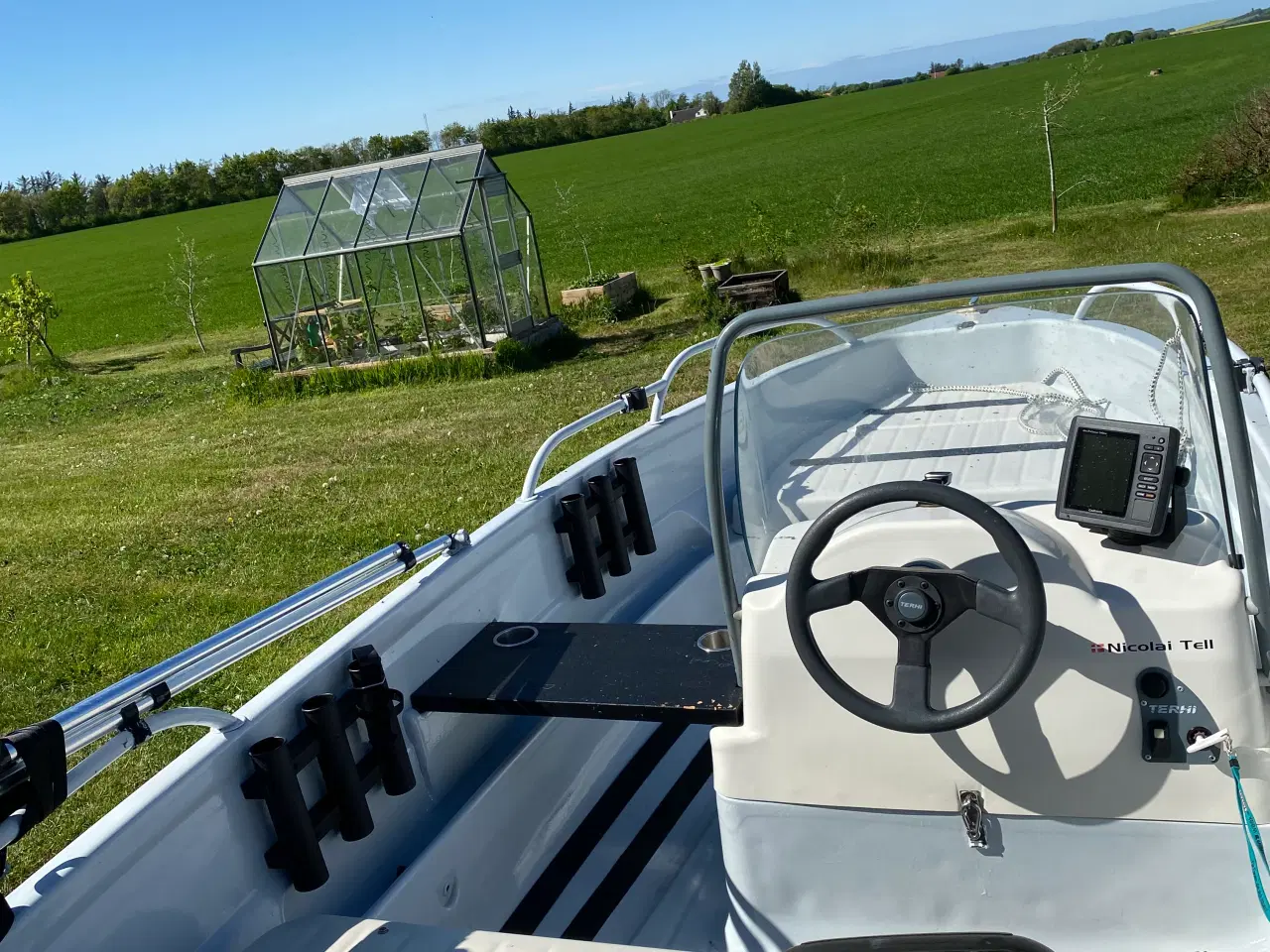 Billede 1 - Terhi 4110 med 25hk Yamaha og nysynet trailer 