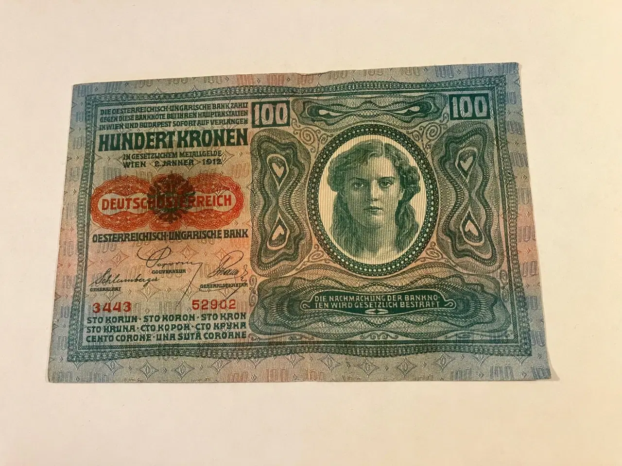 Billede 2 - 100 Kronen Østrig-Ungarn