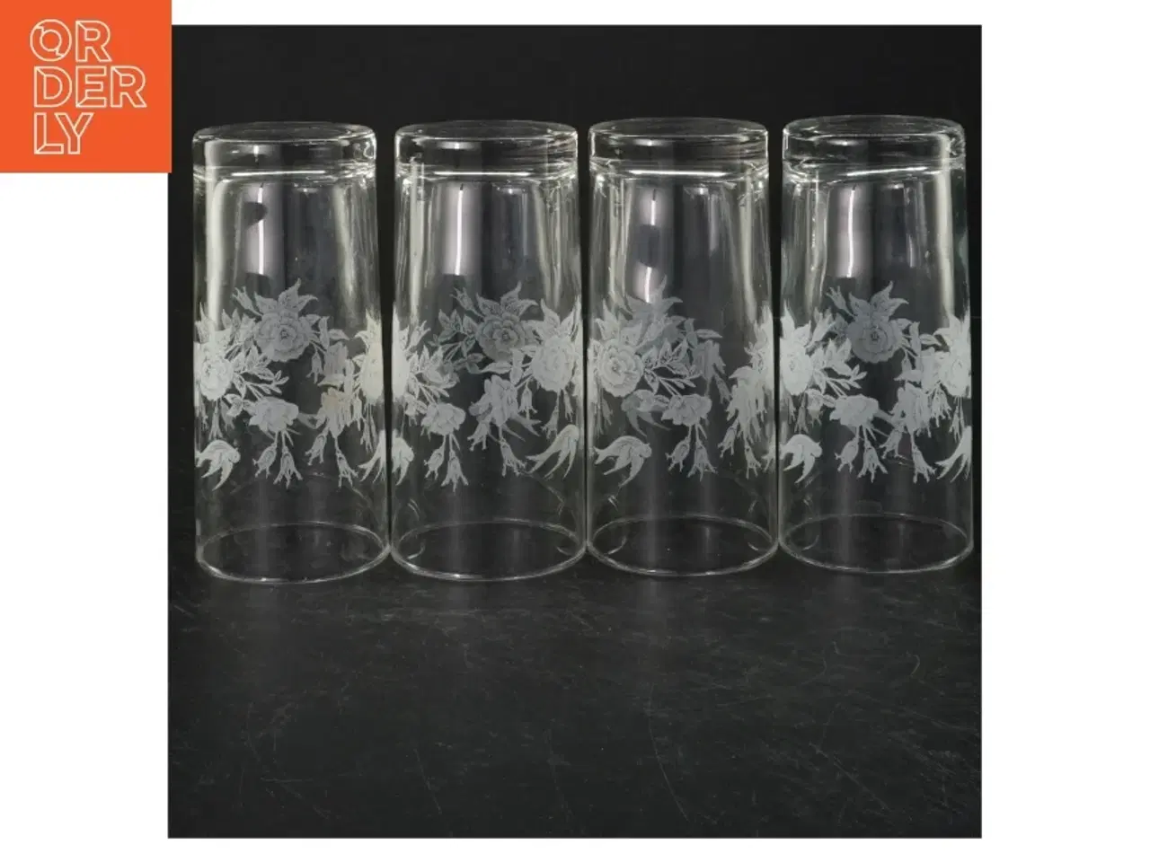 Billede 3 - Dekorerede glas vaser (str. Ø 7 cm. længde, 14,5 cm)