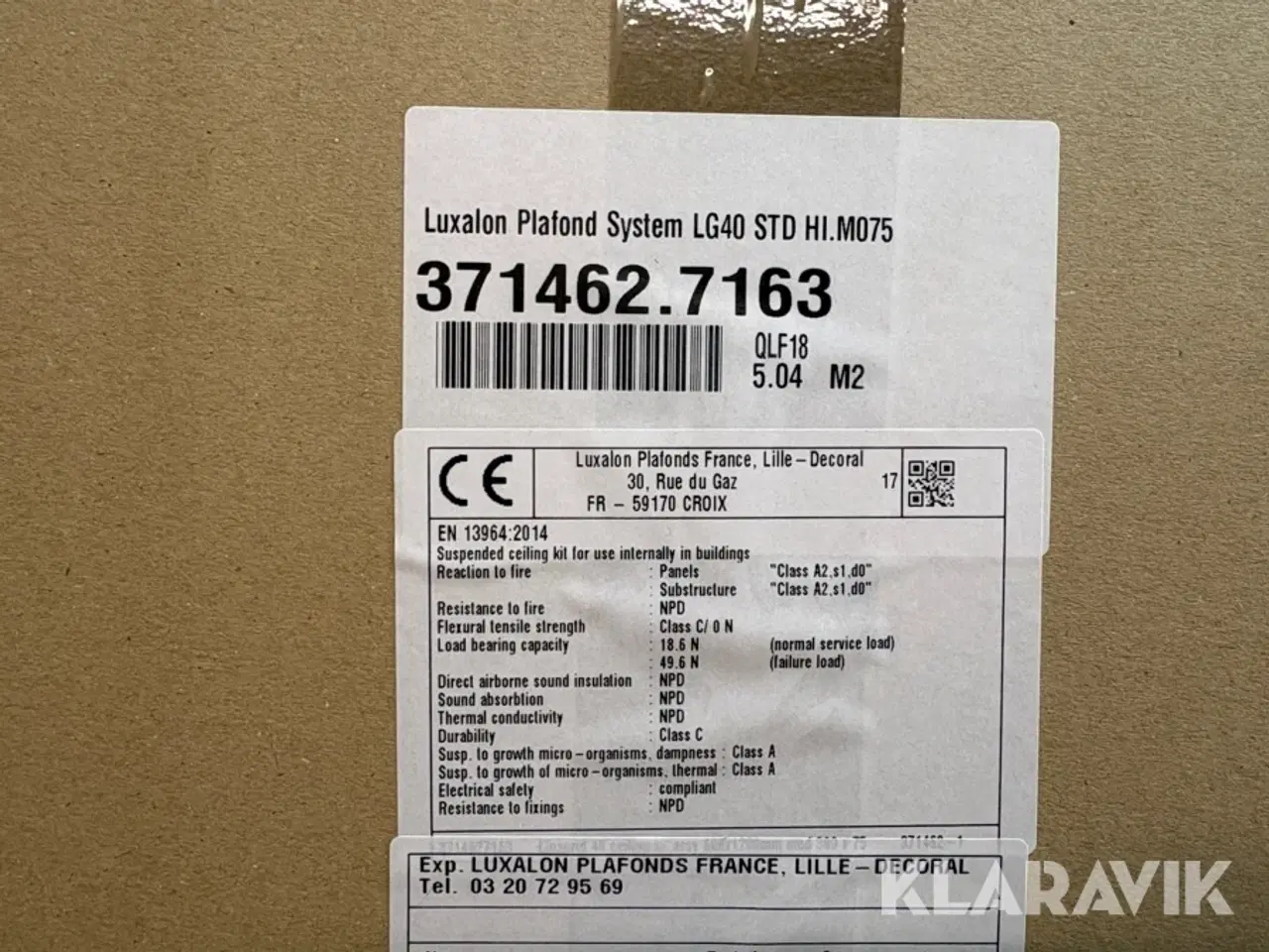 Billede 8 - Loftskinnesystem Luxalon plafond system LG40 STD HI.M075 - 297,36 kvm