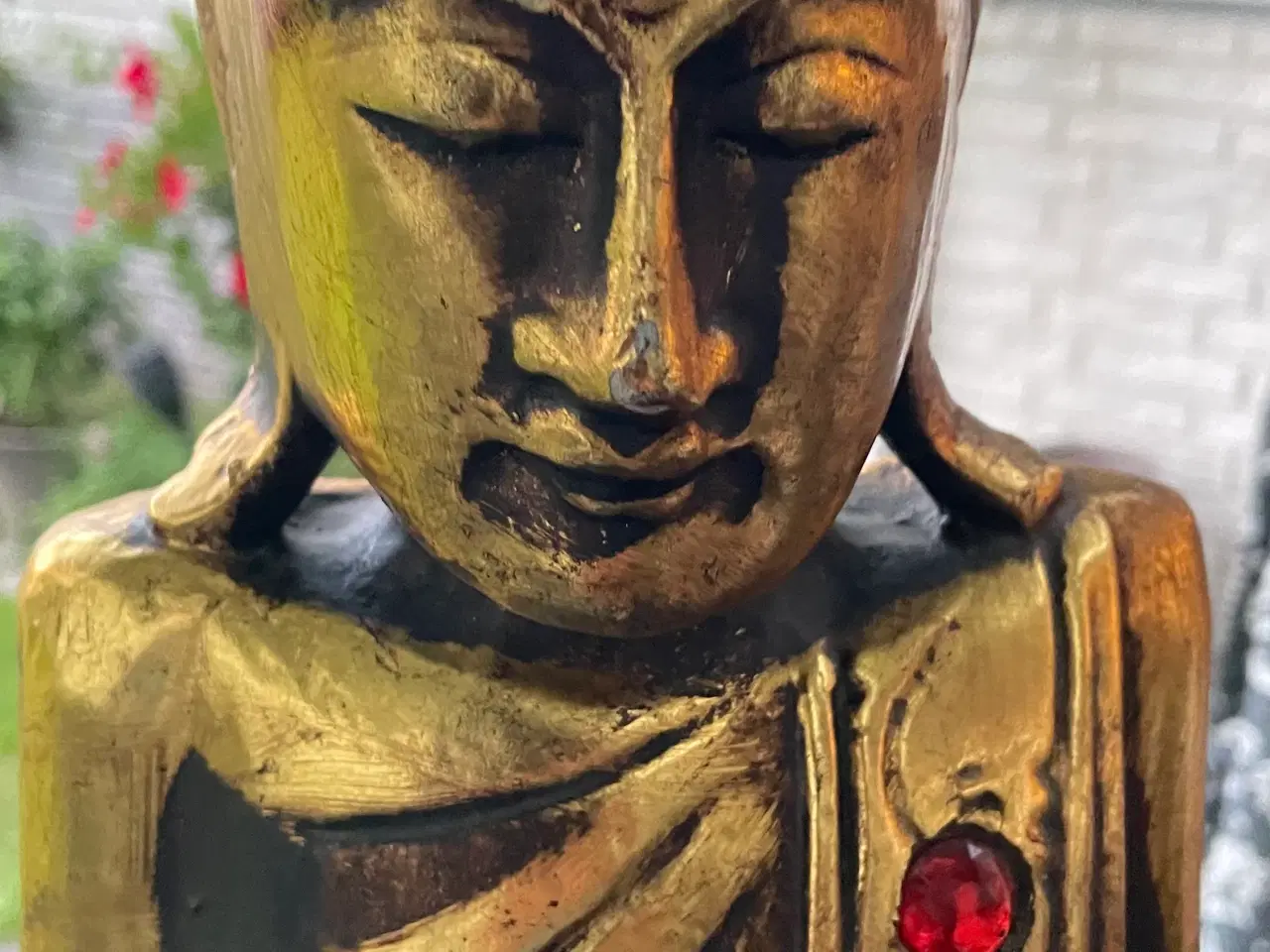 Billede 1 - Buddha 55 cm høj,i træ