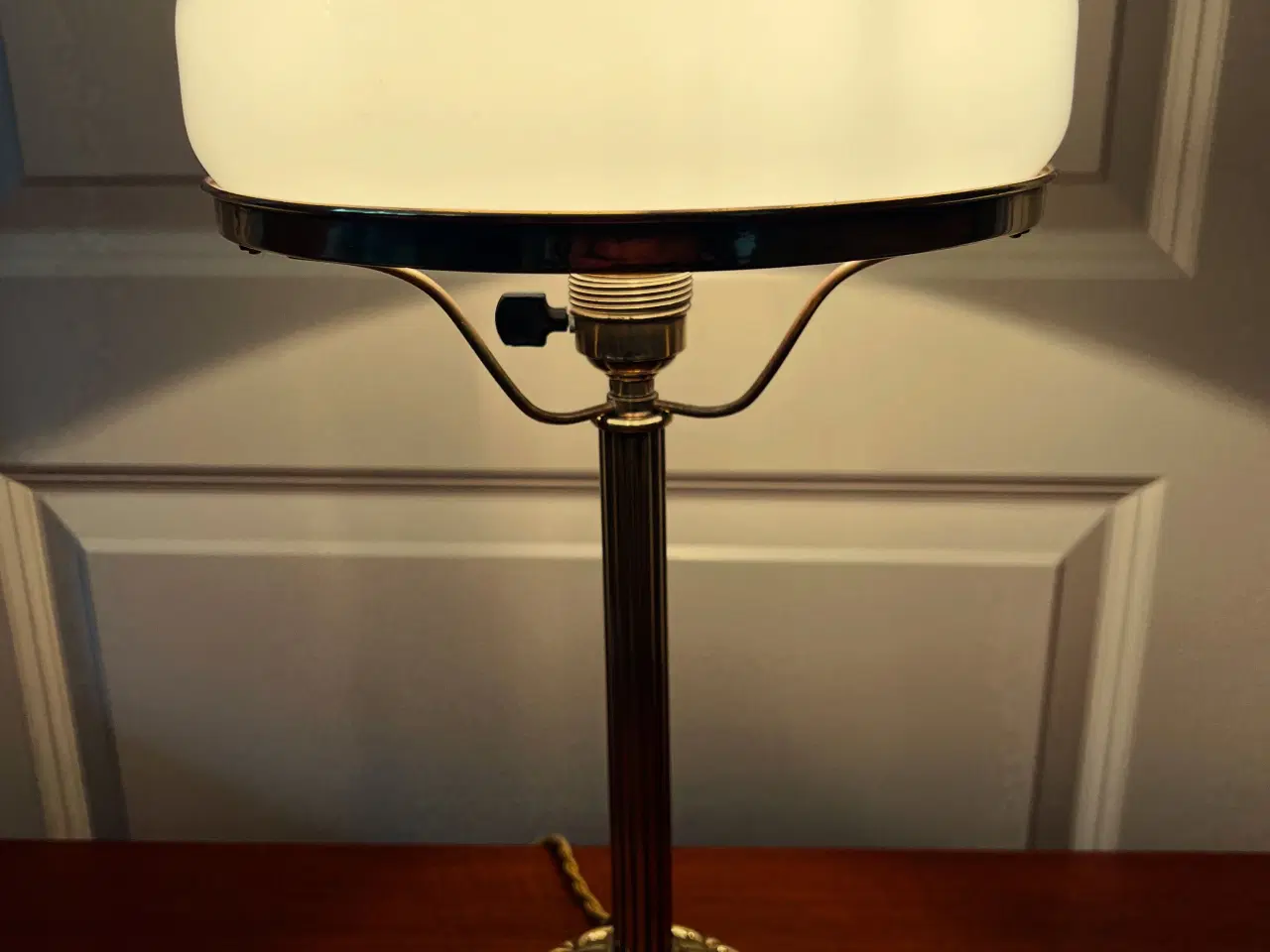 Billede 1 - Smuk gammel Strindberg messing lampe 